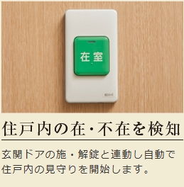 デュオセーヌ大宮   見守り_住戸内の在_不在を検知