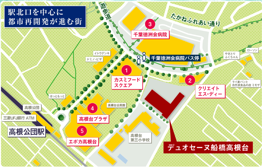 デュオセーヌ船橋高根台  周辺施設