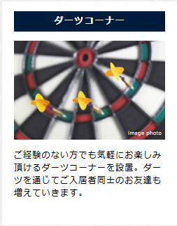 デュオセーヌ横濱東戸塚 ダーツコーナー