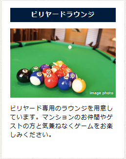 デュオセーヌ横濱東戸塚 ビリヤードラウンジ