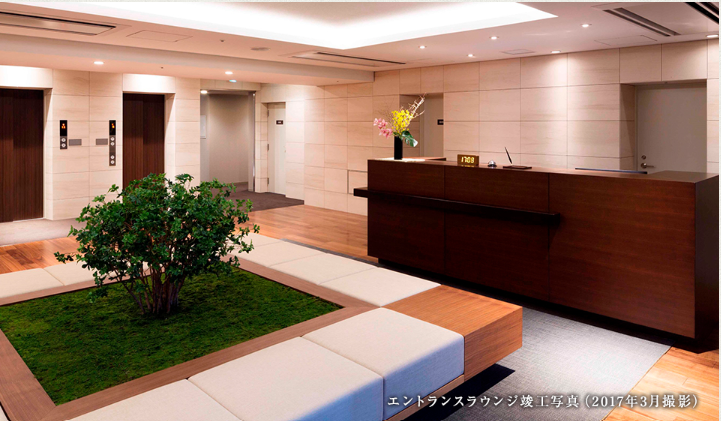 デュオセーヌ柏の葉キャンパス  開放的な空間の「エントランスラウンジ」