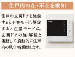 デュオセーヌ柏の葉キャンパス  見守り「住戸内の在_不在を検知」