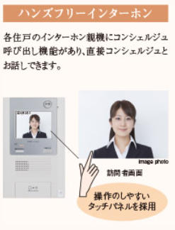 デュオセーヌ柏の葉キャンパス  見守り「ハンズフリーインターホン」