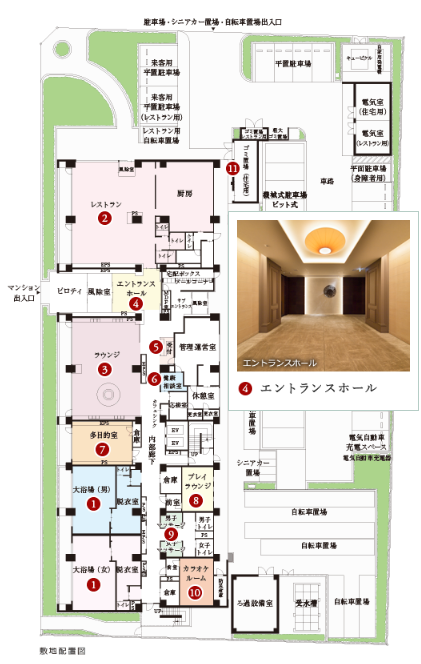 デュオセーヌ豊田  敷地配置図